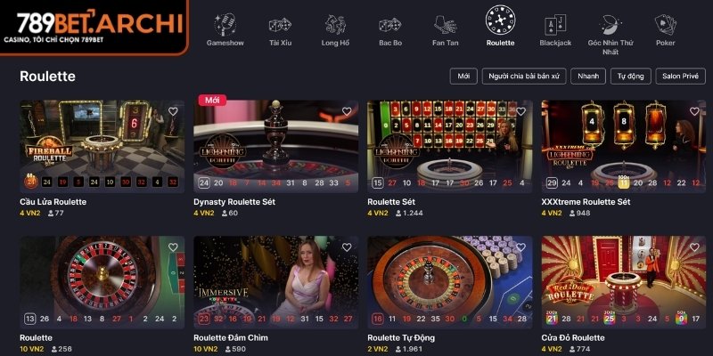 Sảnh EVO 789BET – Trải Nghiệm Casino Trực Tuyến Sống Động 2 Hình thức Roulette live